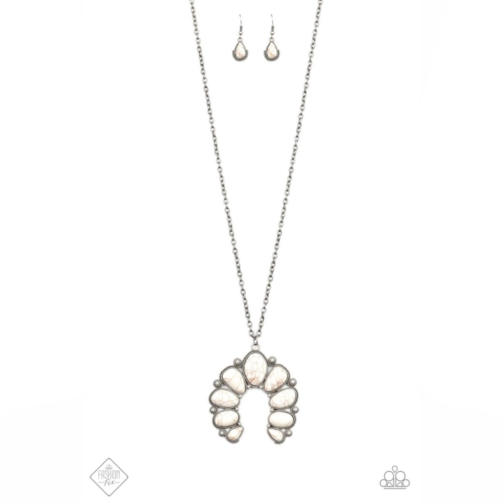 ❤️🔥5/$25❤️🔥 Stone Monument White Necklace - Picture 2 of 3